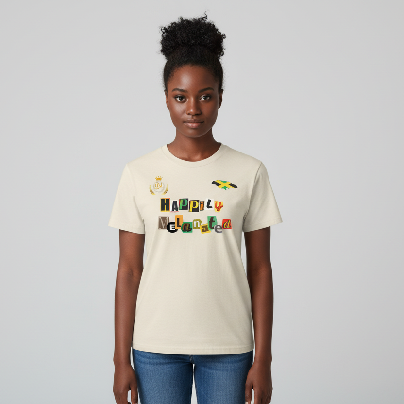 Jamaica Flag Themed Graphic Vintage Wash Cotton Unisex T-Shirt
