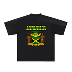 Jamaican Flag Themed Graphic Mesh V-Neck Soccer Jersey
