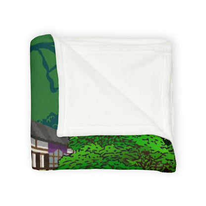 Cozy Panda-Themed Soft Polyester Blanket for Kids