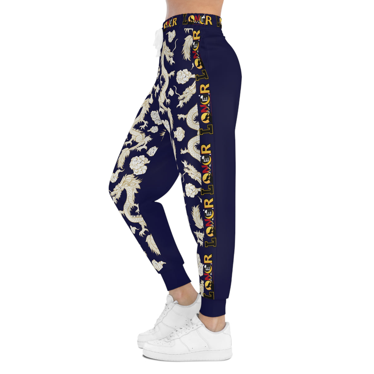 Dragon Print Athletic Joggers: A Blend of Comfort and Style for Unisex Lounge Wear Printify