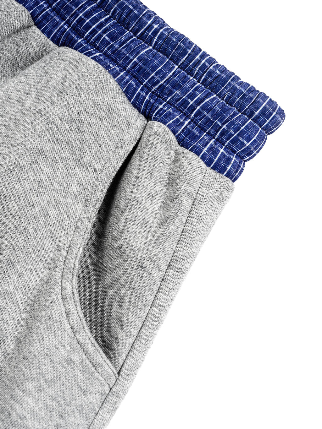 Plaid Waistband Barrel Sweatpants ODMPOD