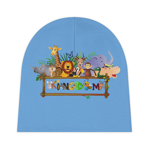 Animal Graphic Baby Beanie, Cute Newborn Hat, Safari Theme Infant Cap, Knit Winter Beanie Printify