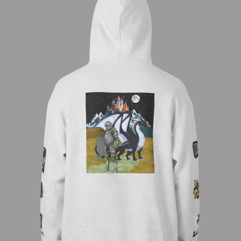Medieval Themed Hoodie, Knights and Dragon Fans, Unisex Sweatshirt, Cosplay Costume Printify