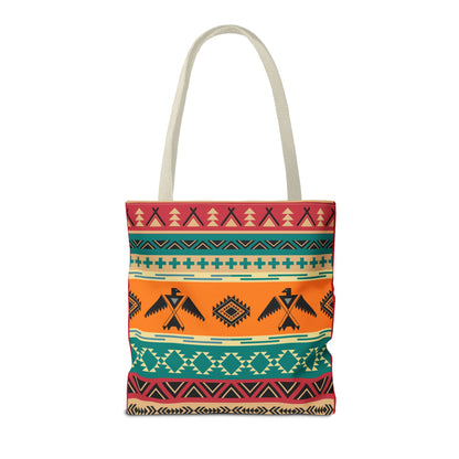 Southwestern Pattern Tote Bag - Native-Inspired Aztec Eagle Print