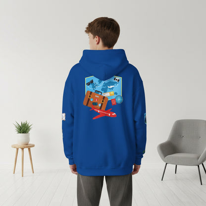 Unisex Travel Lover Graphic Pullover, Vacation Mode Graphic Hoodie