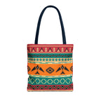 Southwestern Pattern Tote Bag - Native-Inspired Aztec Eagle Print Printify