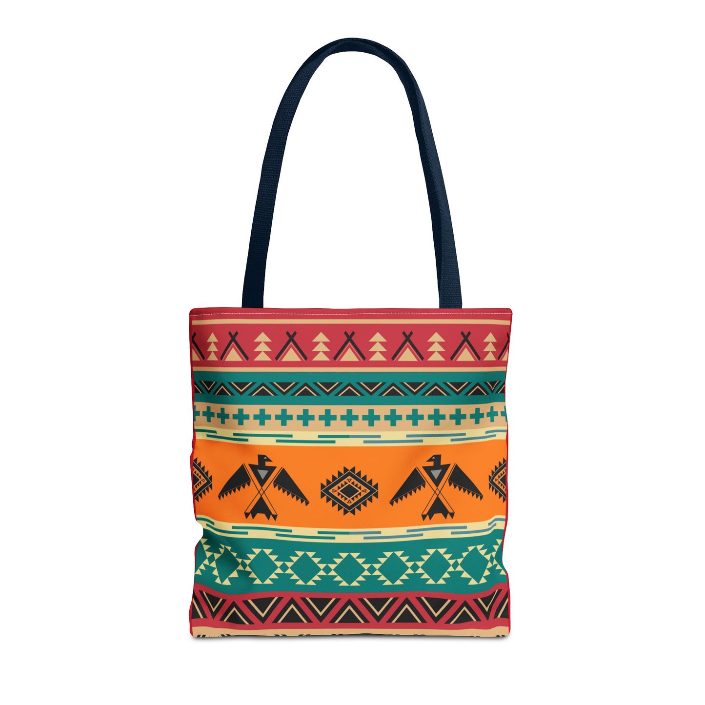 Southwestern Pattern Tote Bag - Native-Inspired Aztec Eagle Print