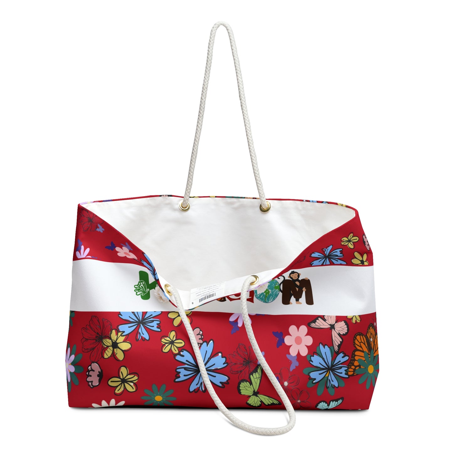 Vibrant Floral Kingdom Weekender Bag - Perfect for Travel & Beach