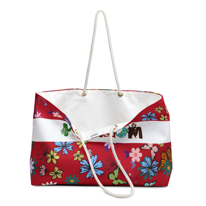 Vibrant Floral Kingdom Weekender Bag - Perfect for Travel & Beach