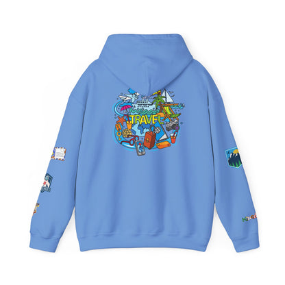 Travel Enthusiast Unisex Hoodie, Vacation Mode Travel Lover Pullover