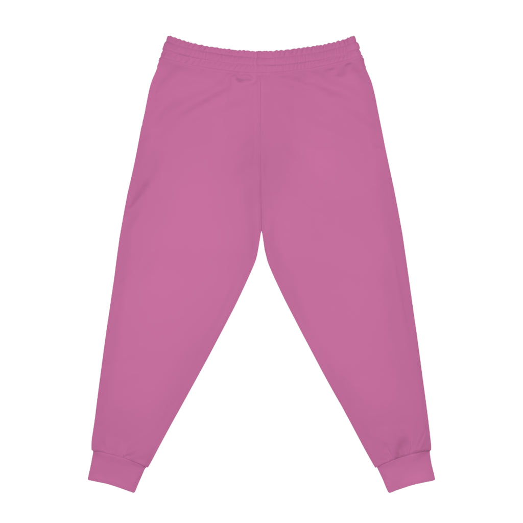 Kokopelli Dance Pink Athletic Unisex Joggers — Afro-Caribbean Music Art Printify