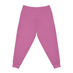 Kokopelli Dance Pink Athletic Unisex Joggers — Afro-Caribbean Music Art Printify