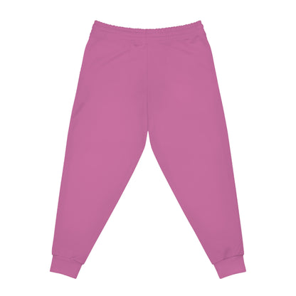 Kokopelli Dance Pink Athletic Unisex Joggers — Afro-Caribbean Music Art