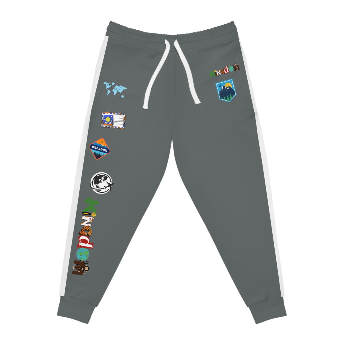 Travel-inspired Athletic Joggers For All, Everyday Fitness and Casual Wear Printify