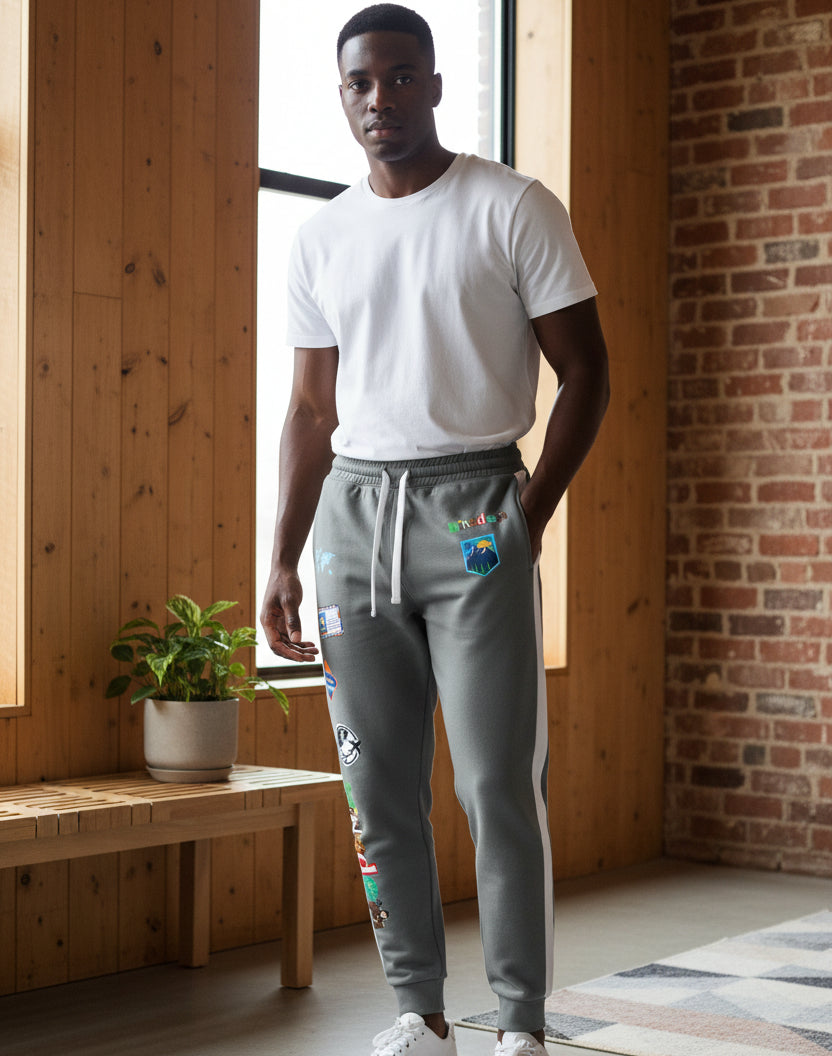 Travel-inspired Athletic Joggers For All, Everyday Fitness and Casual Wear Printify