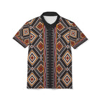 Tribal Diamond Pattern Polo Unisex Shirt
