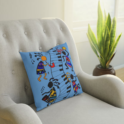 Musical Vibrations Cushion - Colorful Art for Home Decor