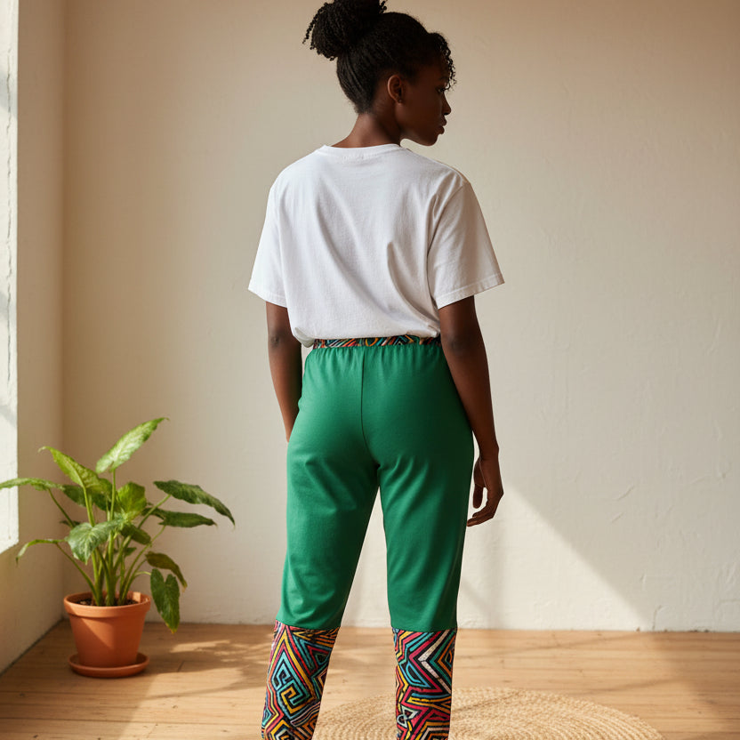 Athletic Unisex Joggers Adorned With Custom, Hand-drawn Illustrations Inspired By Afro-music Printify