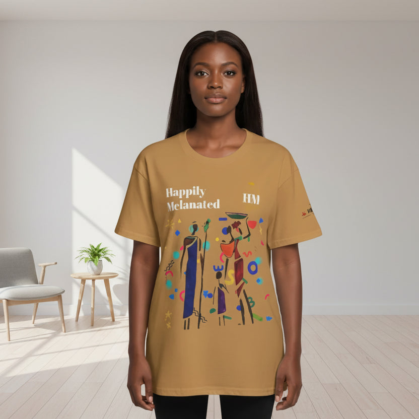 Ethnic Family Doodle Unisex Tee, Handcrafted Tshirt, Unique Family Shirt Printify