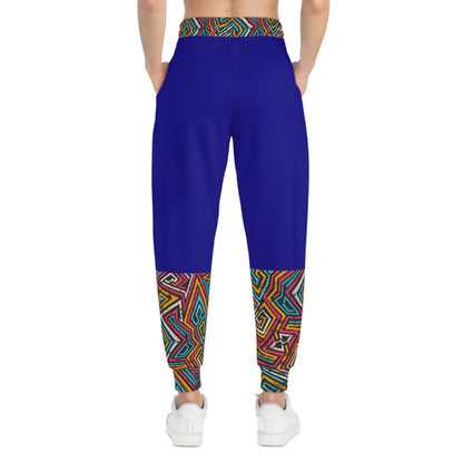 Afro Music Cartoon Art Athletic Joggers, Unisex Sweatpants, African Dance Jogging Pants