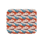 Sherpa Blanket, Asia Inspired Cozy Design Printify
