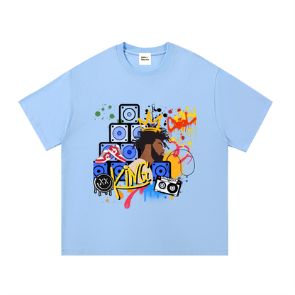 Graffiti Black King Graphic Essential Cotton T-Shirt