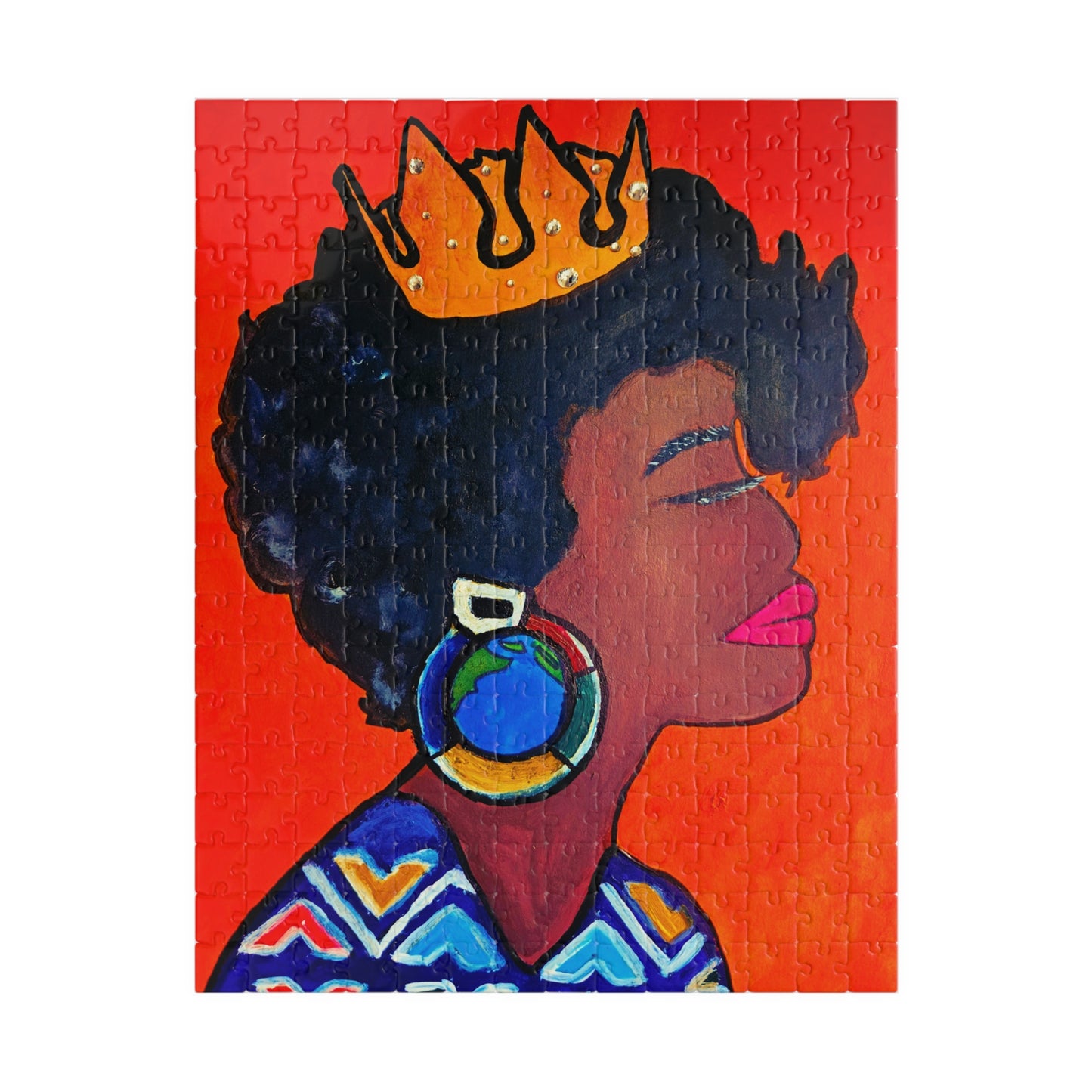 Queen's Crown Puzzle - Multiple Sizes (pieces) - Empowering Art for All Ages