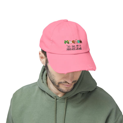 Graphic animal-themed Unisex Distressed Cap