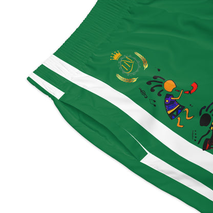 Ethnic Music Cartoon Men's Jogger Shorts - Happily Celebrating Heritage