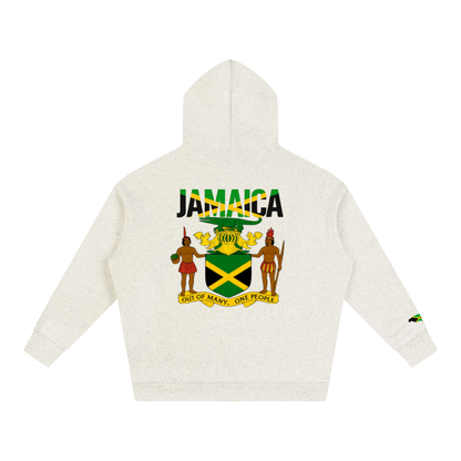 Jamaican Pride and Flag Themed Graphic Fleeced Unisex Hoodie