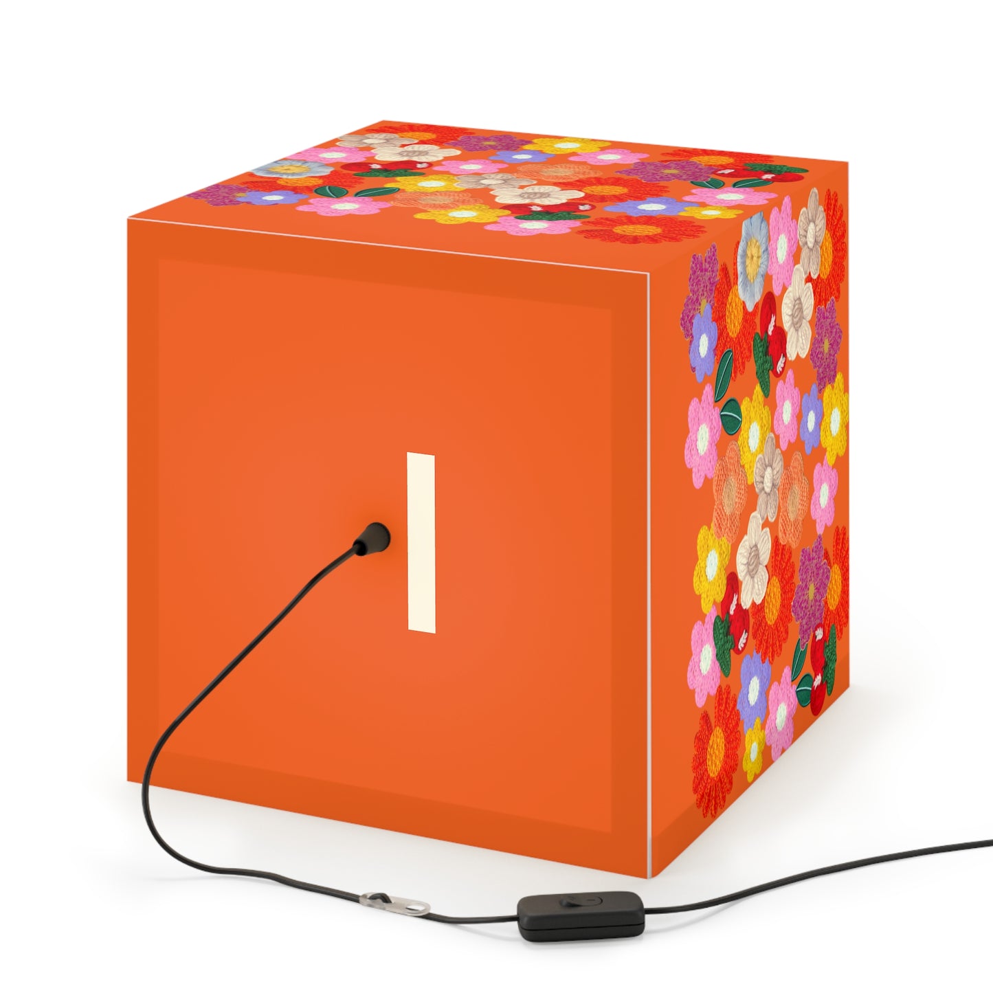 Floral Cube Lamp — Colorful Daisy Light Cube for Bedroom & Nursery