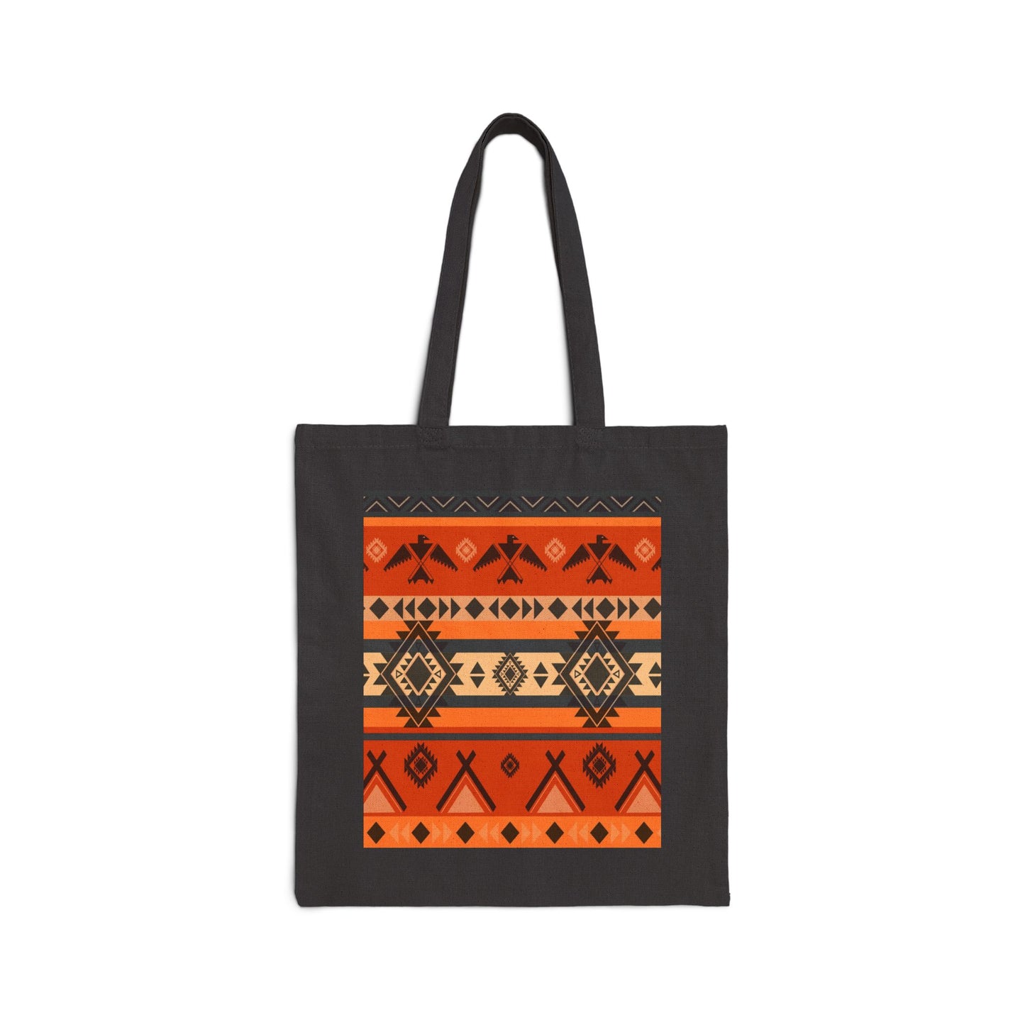 Southwestern Aztec Pattern Cotton Tote Bag