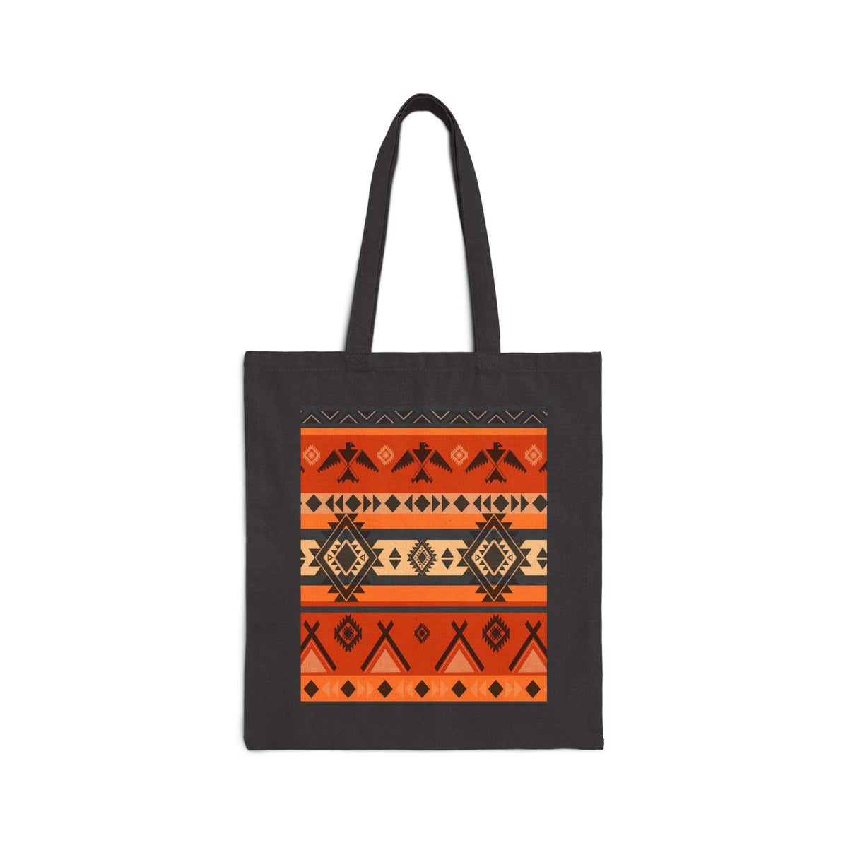 Southwestern Aztec Pattern Cotton Tote Bag
