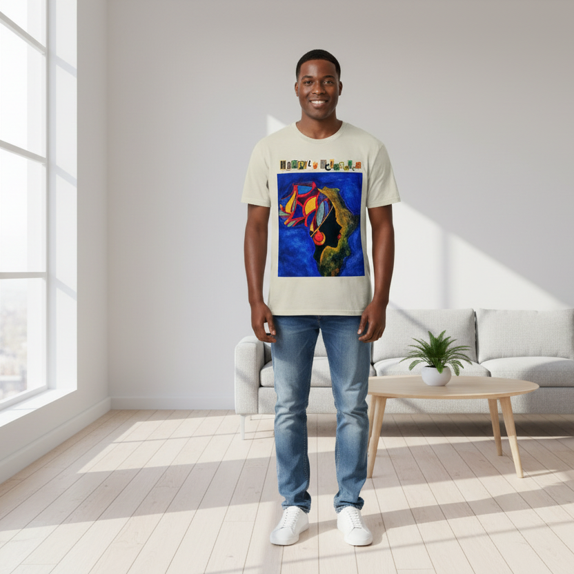 African Continental Graphic Unisex Essential Cotton T-Shirt