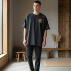 Graphic Japanese Tiger Art Snow Washed Oversized Cotton Unisex T-Shirt