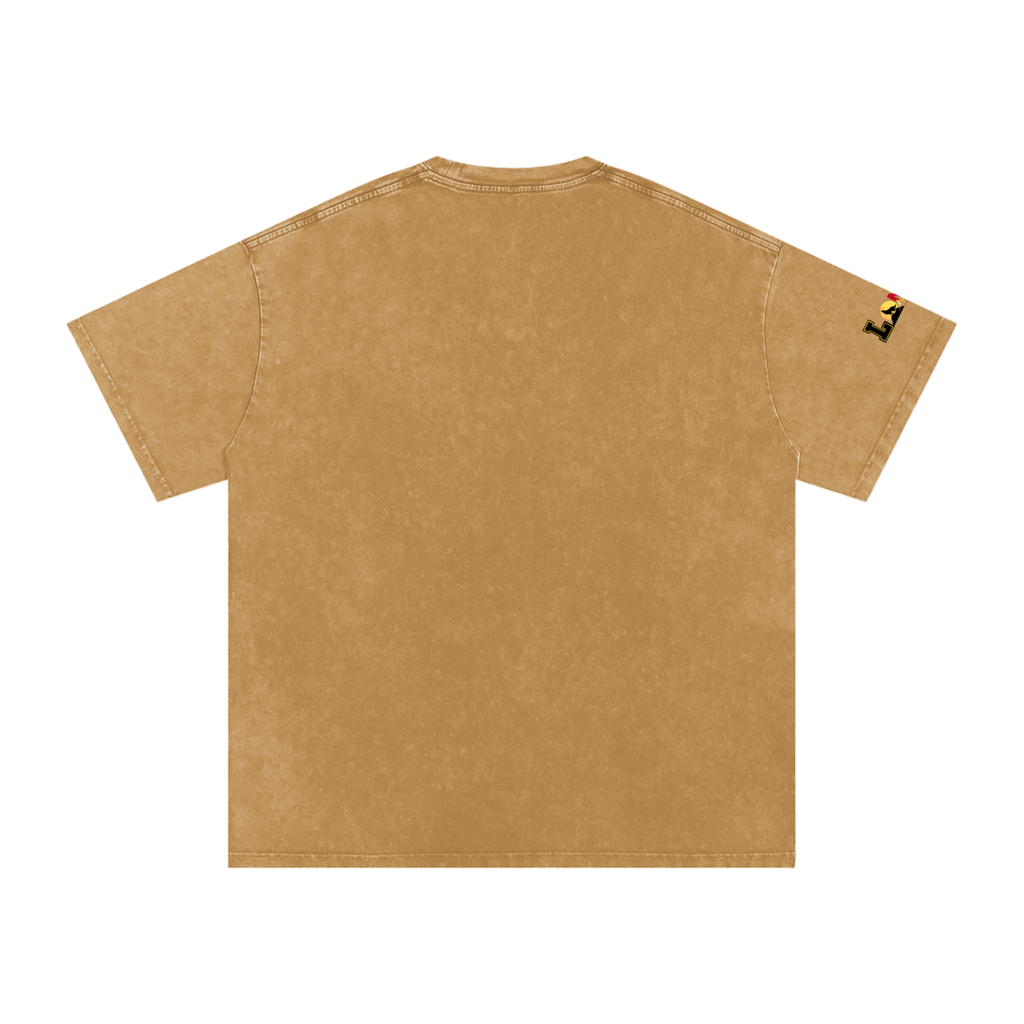 Emo Unisex Graphic Snow Washed Oversized Cotton T-Shirt ODMPOD