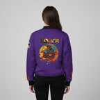 Dragon Graphic Women's Bomber Jacket, Mythical All Over Design Printify