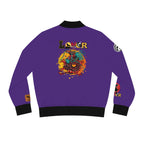 Dragon Graphic Women's Bomber Jacket, Mythical All Over Design Printify