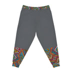 Unisex Athletic Joggers featuring Afro Music Cartoon Art, African Dance-Inspired Sweatpants Printify