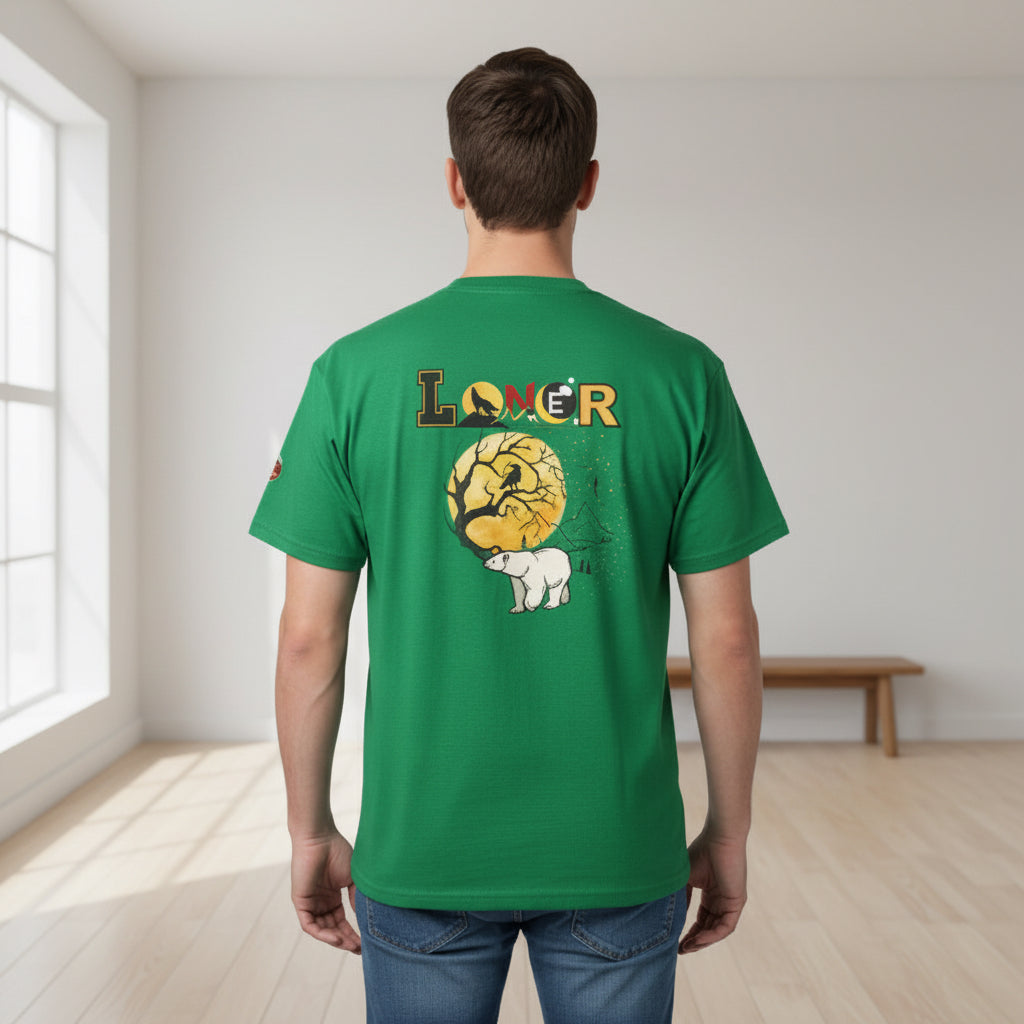 Polar Bear Graphic Unisex Tee, Wild Animal Introvert Graphic T-Shirt, Wildlife Lover Tee