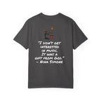 Afro Jazz Singer Graphic T-Shirt, Black History Music Tee, Unisex Garment-Dyed Shirt Printify