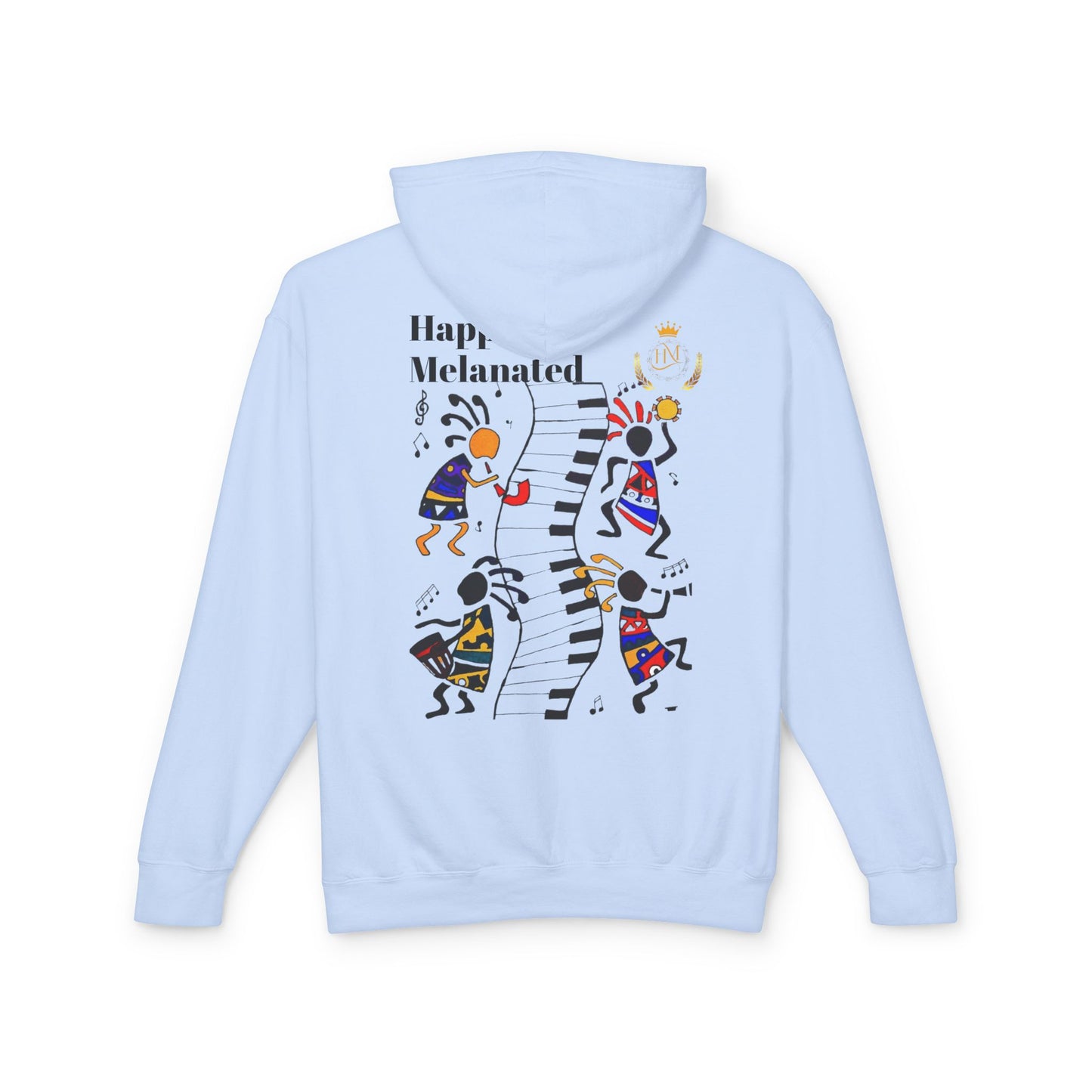 Handcrafted Afro Music Graphic Hoodie - Unisex Lightweight Hooded Sweatshirt, Hipster Hoodie