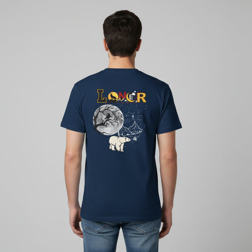 Polar Bear Graphic Tee, Wild Animals T-shirt, Introvert Theme Shirt, Unisex Tee, Animal Lover Gift, Wildlife Clothing