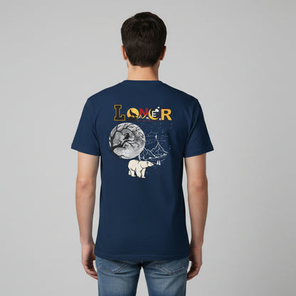 Polar Bear Graphic Tee, Wild Animals T-shirt, Introvert Theme Shirt, Unisex Tee, Animal Lover Gift, Wildlife Clothing