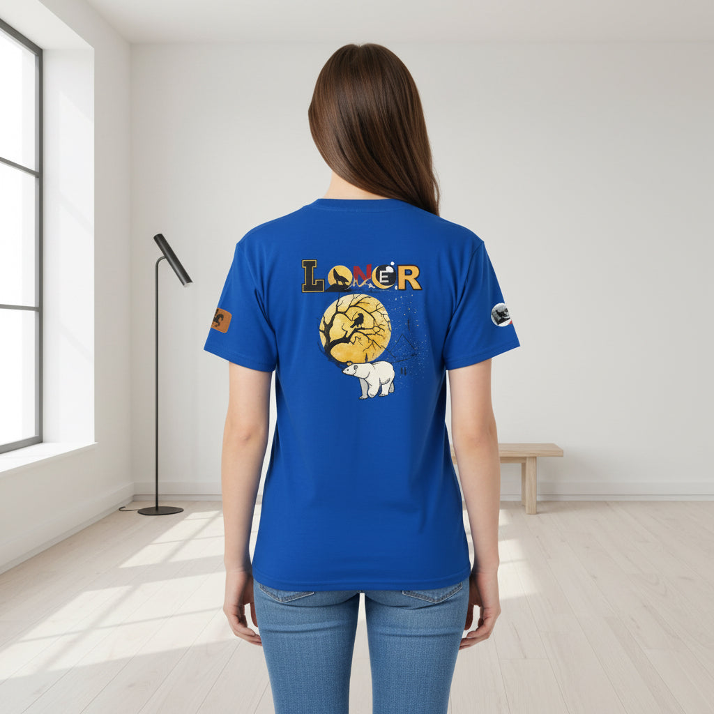 Polar Bear Graphic Unisex Tee, Wild Animal Introvert Graphic T-Shirt, Wildlife Lover Tee