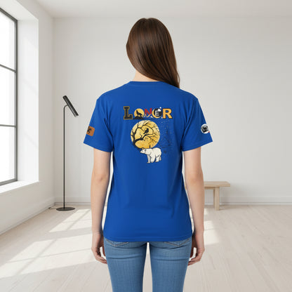 Polar Bear Graphic Unisex Tee, Wild Animal Introvert Graphic T-Shirt, Wildlife Lover Tee