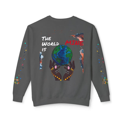 Galaxy Art Unisex Sweatshirt, Handcrafted Space Design, Celestial Print