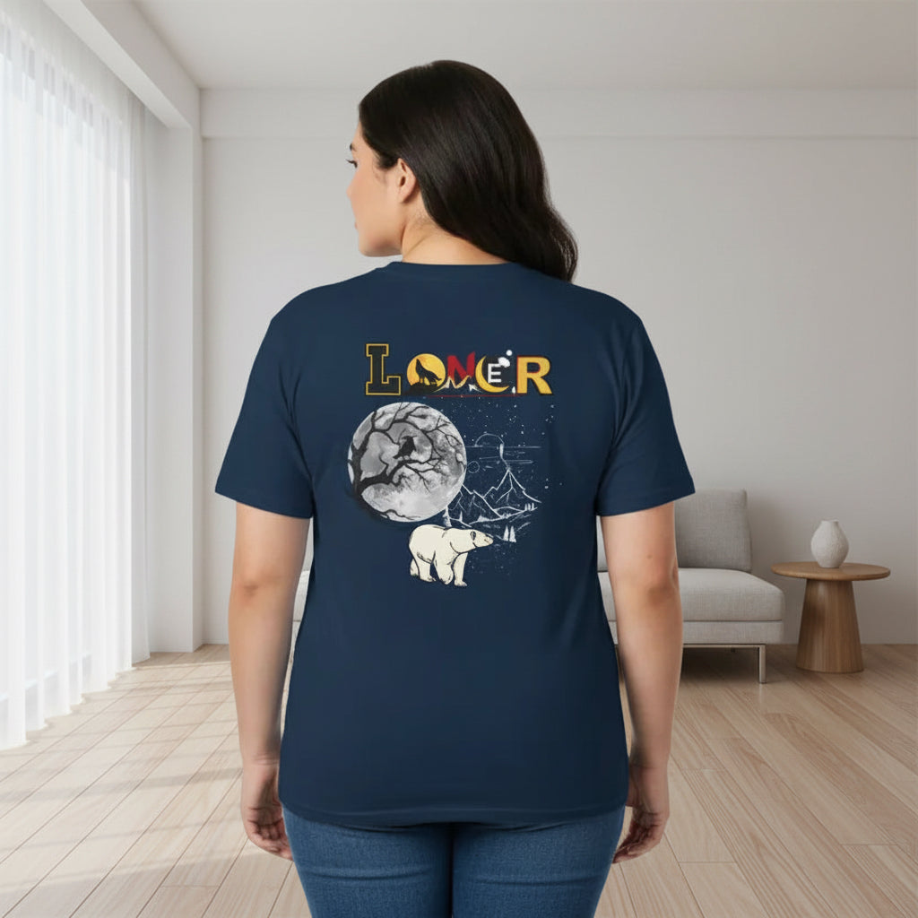 Polar Bear Graphic Tee, Wild Animals T-shirt, Introvert Theme Shirt, Unisex Tee, Animal Lover Gift, Wildlife Clothing