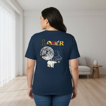 Polar Bear Graphic Tee, Wild Animals T-shirt, Introvert Theme Shirt, Unisex Tee, Animal Lover Gift, Wildlife Clothing