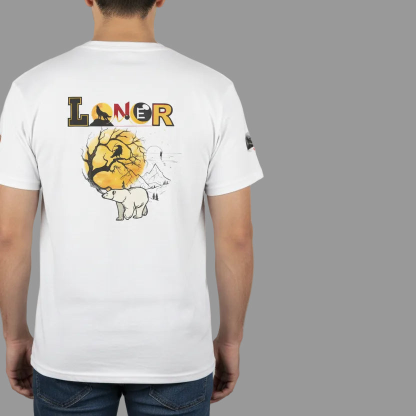 Polar Bear Graphic Unisex Tee, Wild Animal Introvert Graphic T-Shirt, Wildlife Lover Tee